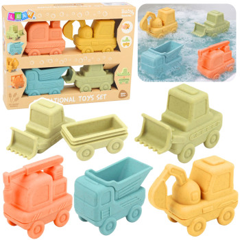 Zabawki Dla Malucha Gumowe Pojazdy Do Rozłączania Zabawy Kąpieli 4 szt.