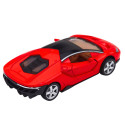 Samochód Sportowy Metalowy Napęd Światła Dźwięki Czerwony 1:32