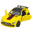 Samochód Sportowy Metalowy Otwierane Drzwi Światła Dźwięki Żółty 1:32