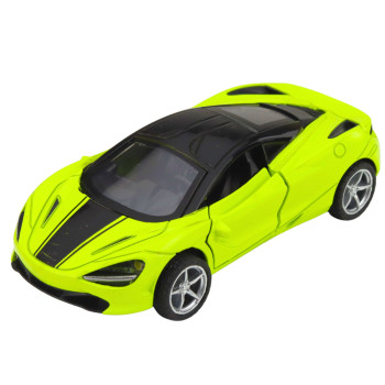 Samochód Sportowy Metalowy Napęd Światła Dźwięki Zielony 1:32