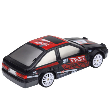 Samochód Do Driftu Zdalnie Sterowany RC Coupe Wymienne Koła Czarny 1:24