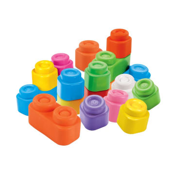 Clemmy Kolorowy Zestaw Woreczek 20 Miękkich Klocków Clementoni 17877