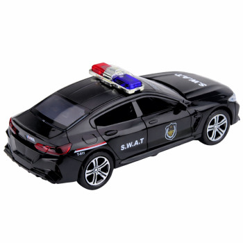 Auto Jednostki Specjalnej SWAT Otwierane Drzwi Napęd Światła Dźwięki Czarny