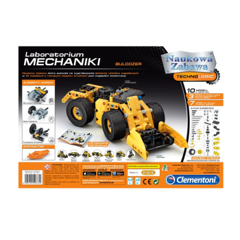 Naukowa Zabawa Laboratorium Mechaniki Buldożer Język Polski Clementoni 50633
