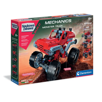 Naukowa Zabawa Klocki Laboratorium Mechaniki Monster Truck Język Polski Clementoni 50062