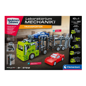 Naukowa Zabawa Klocki Laboratorium Mechaniki Transporter Język Polski Clementoni 50249