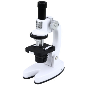 Mikroskop Zestaw Edukacyjny Dla Dzieci Zoom 1200x Akcesoria Biały