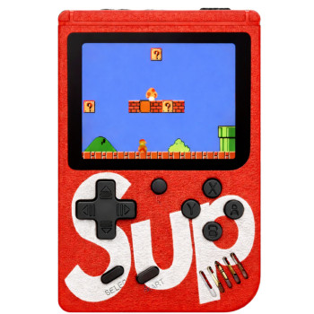 Elektroniczna Gra Konsola Retro Sup 400 Gier LCD 8 Bit Czerwona