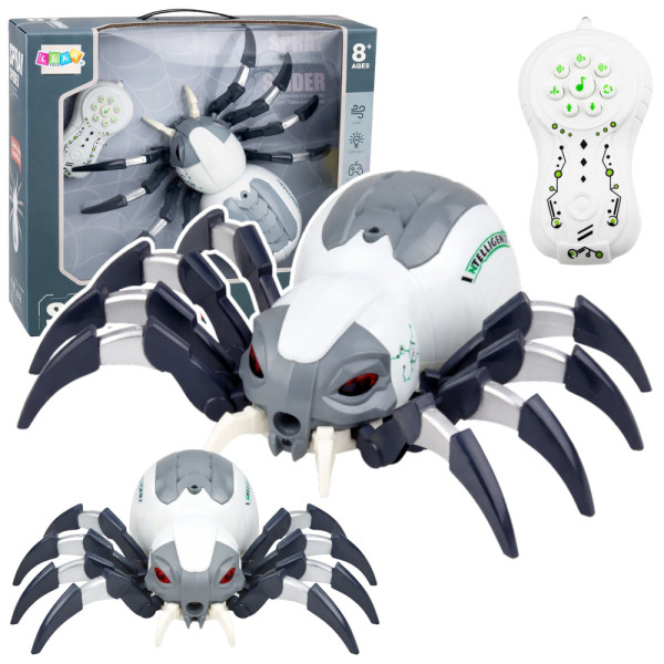 Pająk Robot Zdalnie Sterowany RC Efekt Dymu Światła Dźwięki