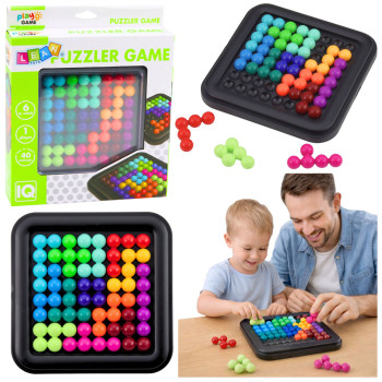 Układanka Logiczna Gra Zręcznościowa Łamigłówka Kolorowe Kuleczki