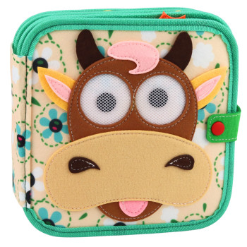 Książeczka Edukacyjna Sensoryczna Filcowa 3D Zwierzęta Domowe Krowa