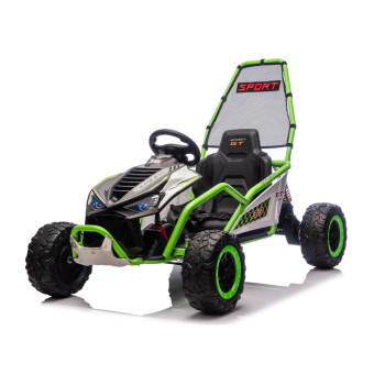 Pojazd Na Akumulator DM-107 24V7 Cichy Silnik Zielony