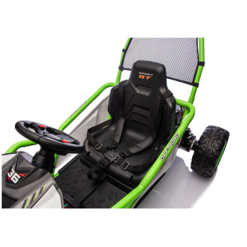 Pojazd Na Akumulator DM-107 24V7 Cichy Silnik Zielony