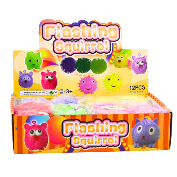 Piłka Sensoryczna Gniotek Antystresowy Do Odbijania Światło LED Mix Kolor