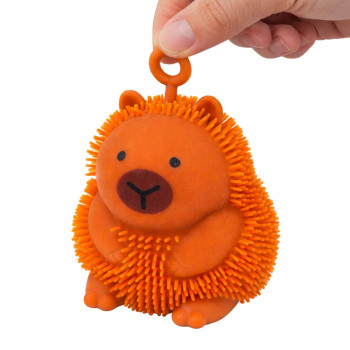 Gniotek Sensoryczny Do Odbijania Ściskania Kapibara Świecąca LED Brązowa