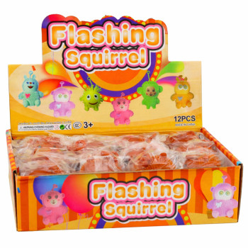 Gniotek Sensoryczny Do Odbijania Ściskania Kapibara Świecąca LED Brązowa