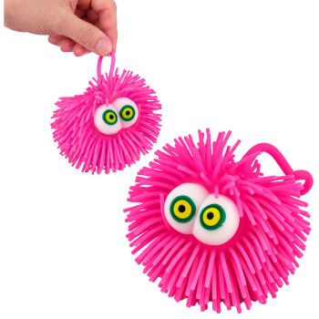 Piłka Z Oczami Gniotek Sensoryczny Do Odbijania Świecąca LED Mix Kolor