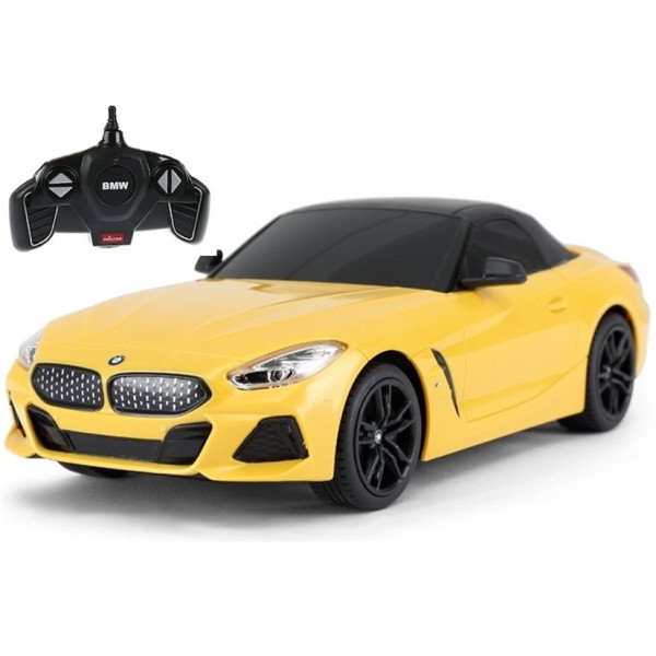 Auto Zdalnie Sterowane R/C BMW Z4 Roadster Rastar 1:18 Żółte