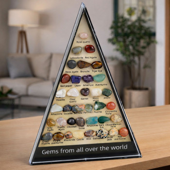 Zestaw Naukowy Edukacyjny Kolekcja Kamieni Naturalnych Minerały 36 szt.