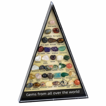 Zestaw Naukowy Edukacyjny Kolekcja Kamieni Naturalnych Minerały 36 szt.