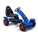 Sportowy Gokart Na Pedały F618 Pomowane Koła Obciążenie 50kg Niebieski