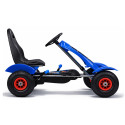 Sportowy Gokart Na Pedały F618 Pomowane Koła Obciążenie 50kg Niebieski