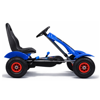 Sportowy Gokart Na Pedały F618 Pomowane Koła Obciążenie 50kg Niebieski