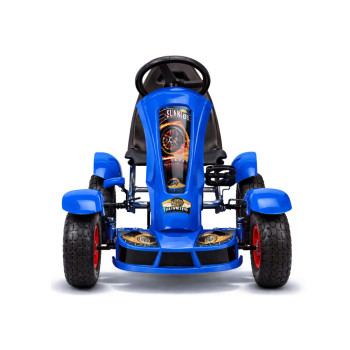 Sportowy Gokart Na Pedały F618 Pomowane Koła Obciążenie 50kg Niebieski