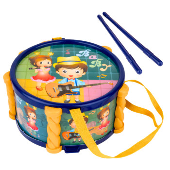 Zestaw Instrumenty Muzyczne Dla Dzieci Bębenek Trąbka Grzechotki Pałeczki