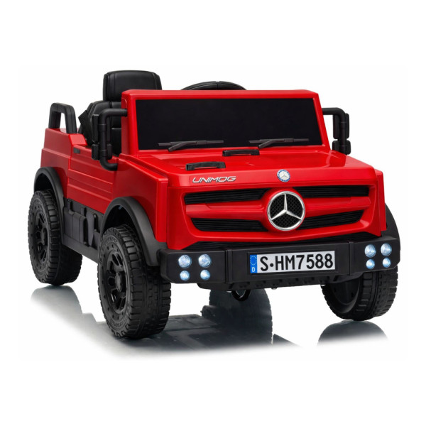 Auto Na Akumulator Mercedes Unimog HM7588 6V4Ah Czerwony