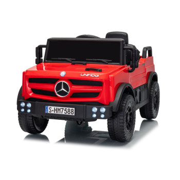 Auto Na Akumulator Mercedes Unimog HM7588 6V4Ah Czerwony
