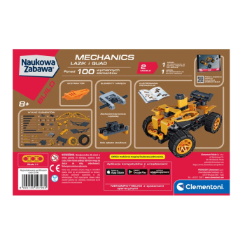 Naukowa Zabawa Laboratorium Mechaniki Łazik i Quad Język Polski Clementoni 50796