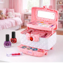 Zestaw Pięknośći Do Makijażu i Paznokci Kuferek Z Kosmetykami Dla Dzieci