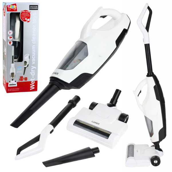 Odkurzacz Dla Dzieci Zabawkowy Pionowy Ręczny 2w1 Funkcja Ssania Dźwięki