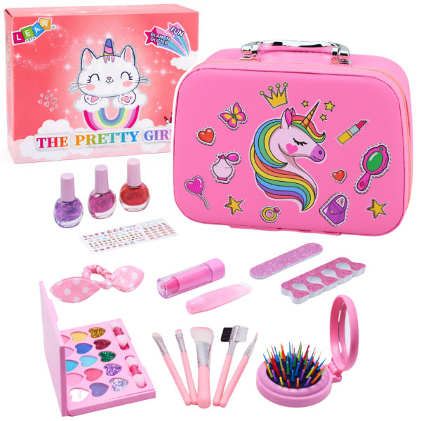 Zestaw Piękności Kosmetyczka Z Jednorożcem Kosmetyki Do Paznokci Makijażu