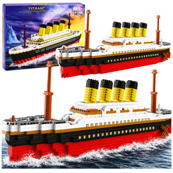 Zestaw Klocki Konstrukcyjne Statek Titanic Duży Model 60 cm 3327 el.