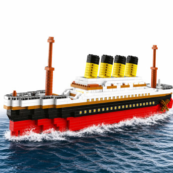 Zestaw Klocki Konstrukcyjne Statek Titanic Duży Model 60 cm 3327 el.