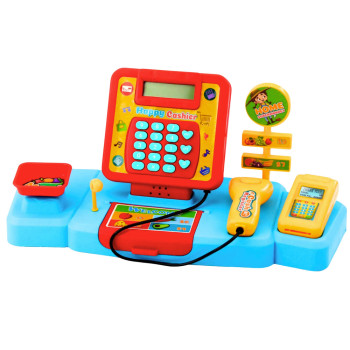 Kasa Sklepowa Interaktywna Supermarket Wózek Skaner Waga Produkty Spożywcze