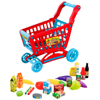 Kasa Sklepowa Interaktywna Supermarket Wózek Skaner Waga Produkty Spożywcze