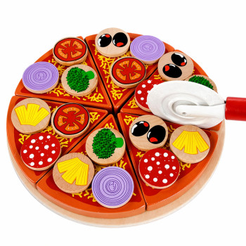 Drewniany Zestaw Do Krojenia Pizza Na Rzepy Kółko Do Krojenia Deska