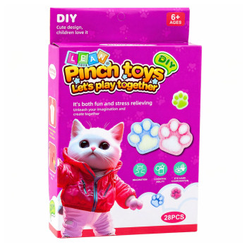 Zestaw Kreatywny DIY Do Tworzenia Gniotków Gniotek Kocia Łapka Squishy 28 el.