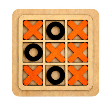 Gra Kółko i Krzyżyk Strategiczna Logiczna Plansza Drewniana Klasyczna