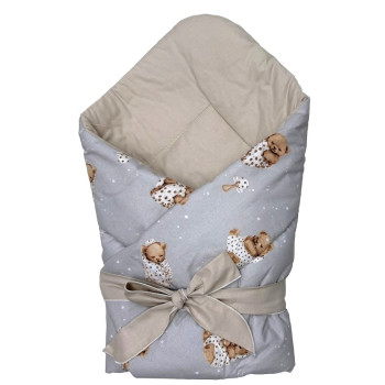 Rożek wiązany Misie w kocykach