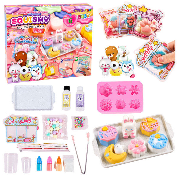 Zestaw Kreatywny Plastyczny Tworzenie Squishy Ozdobne Króliczek Deserki DIY