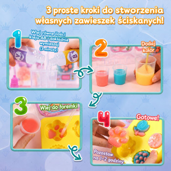 Zestaw Kreatywny Plastyczny Tworzenie Squishy Ozdobne Króliczek Deserki DIY