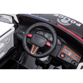 Auto Na Akumulator BBH-021 Światła LED Muzyka Pilot Policyjne Białe