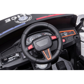 Auto Na Akumulator BBH-021 Światła LED Muzyka Pilot Policyjne Białe