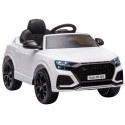 Samochód na akumulator Audi RS Q8 Światła LED MP3 Pilot Biały