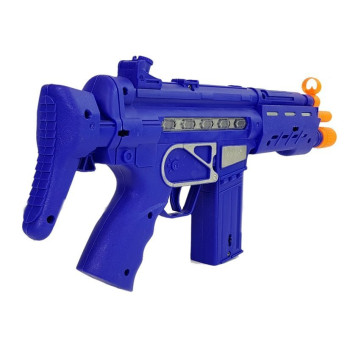 Zestaw Policyjny Pistolet Odznaka Granatowy Dźwięk Efekty Świetlne 37cm