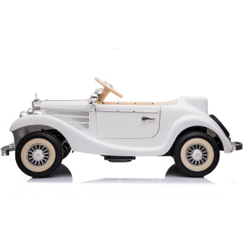 Auto Na Akumulator Mercedes Benz 540K Klasyk Premium Światła LED MP3 Biały